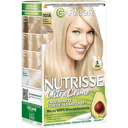 Permanentná farba na vlasy Nutrisse Creme, 10.1A extra studená svetlá blond - 1 ks