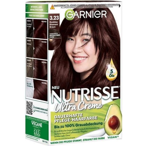 Nutrisse Ultra Creme dauerhafte Pflege-Haarfarbe Nr. 3.23 Dunkles Diamant Braun - 1 Stk