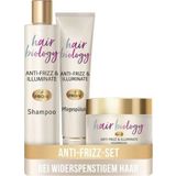 Hair Biology Defrizz & Illuminate Hair Care Set 