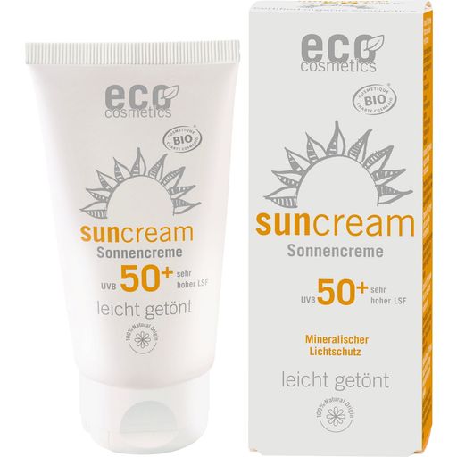 eco cosmetics Sonnencreme LSF50+ leicht getönt - 75 ml