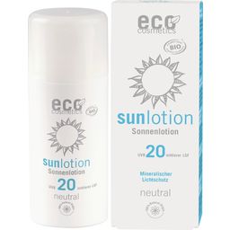 eco cosmetics Mlieko na opaľovanie SPF 20 (bez vône) - 100 ml