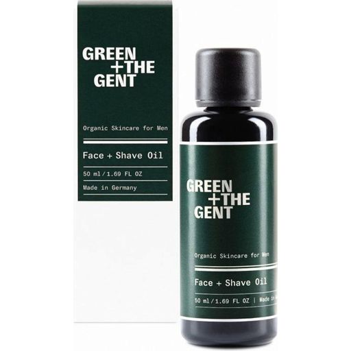 Green + The Gent Olje za obraz + britje - 50 ml