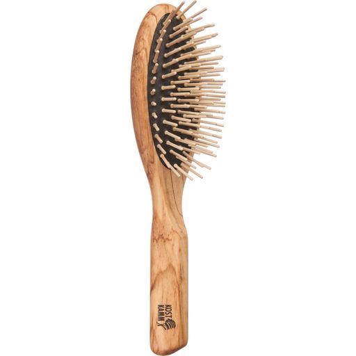 KostKamm Olive Wood Hair Brush, 9 rows - 1 Pc
