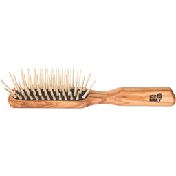 KostKamm Olive Wood Long Hair Brush, 5 Rows