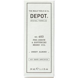 N° 403 Pre-Shave & Softening Beard Oil - Sweet Almond - 30 ml